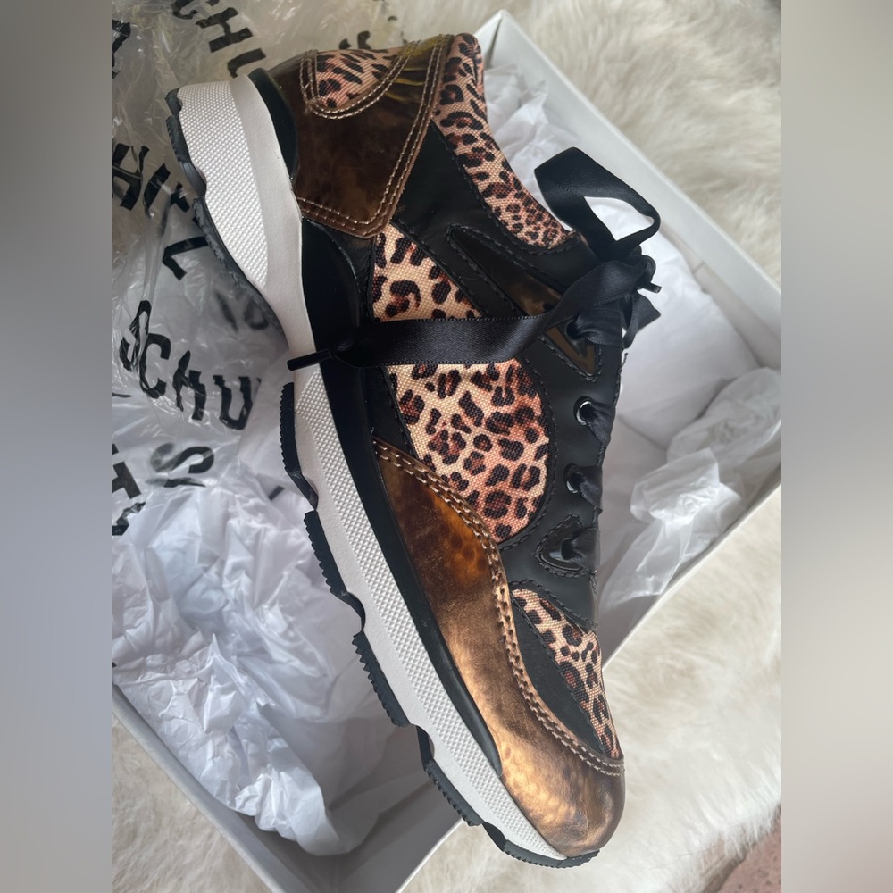 Schultz Leopard and Black Women's Sneakers
